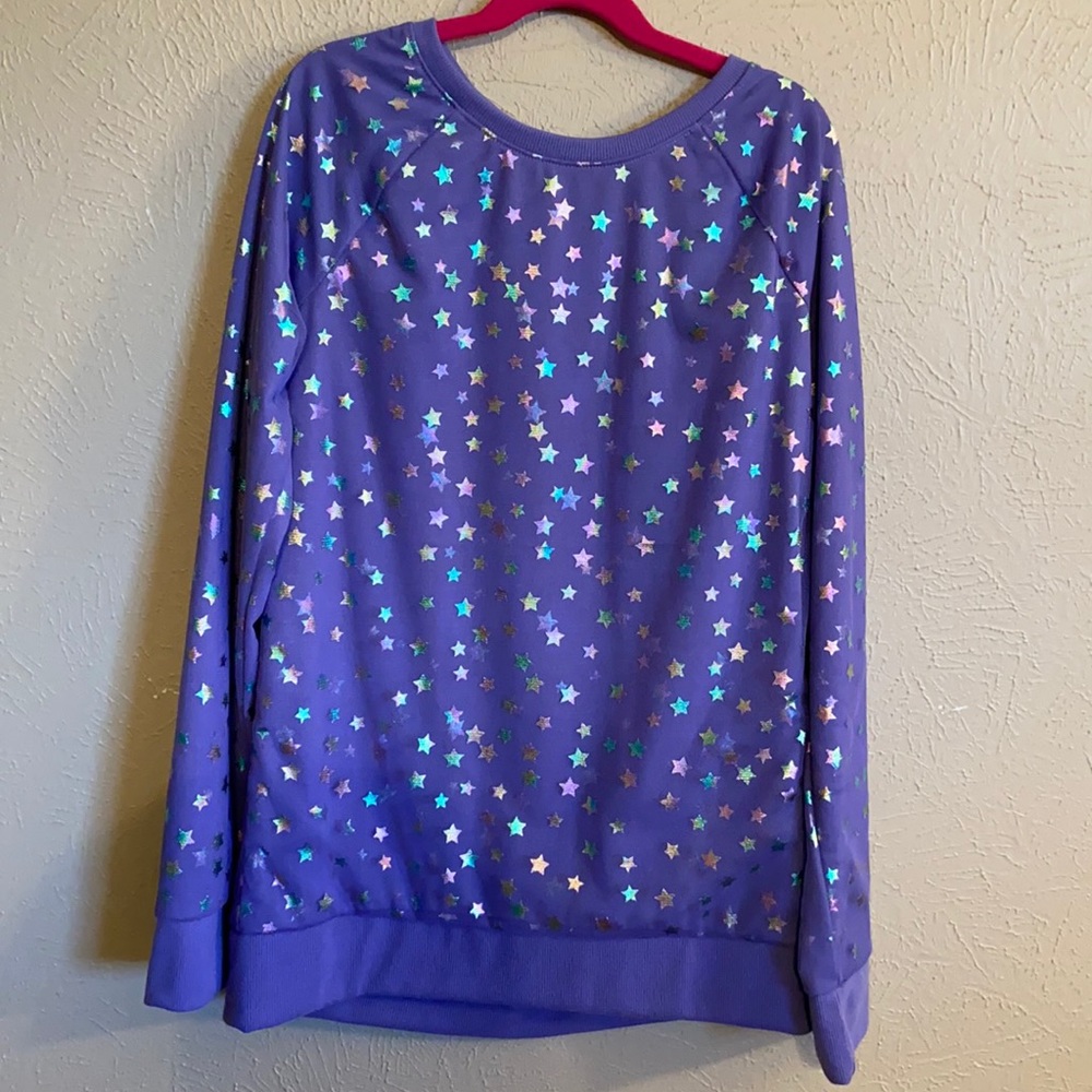 More Than Magic girls purple star sweatshirt 14/16